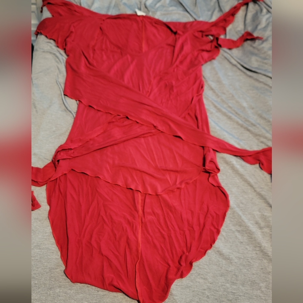 Red Festival Top/Fairycore/Boho